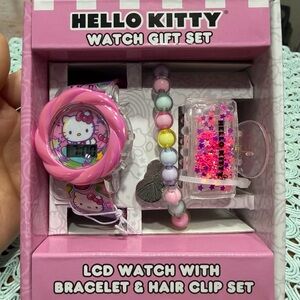 Hello Kitty Pink & Pastel Bead Kids Digital Watch Gift Set
